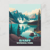 Banff Nationaal Park Moraine Lake Retro