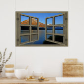 Banff National Park 6 Pane Open Window Poster (Keuken)