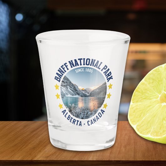 Banff National Park Alberta Canada Landscape Shot Glas