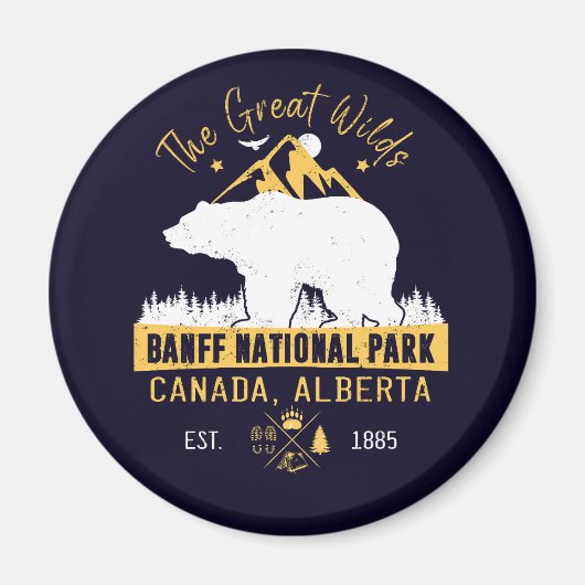 Banff National Park Canada Beer Mountain Magneet (Voorkant)