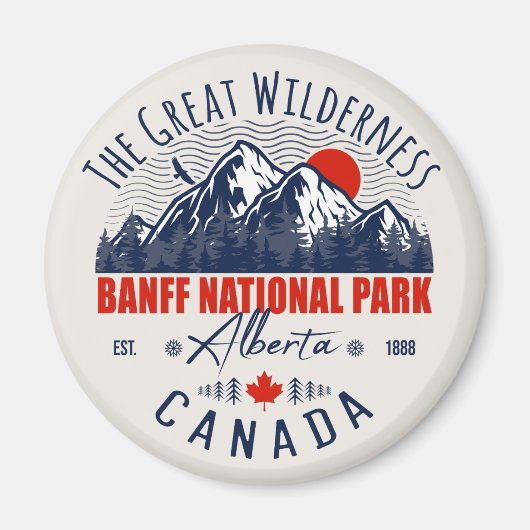 Banff National Park Canada  Magneet (Voorkant)