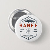 Banff National Park Canada  Ronde Button 5,7 Cm (Voorkant /achterkant)