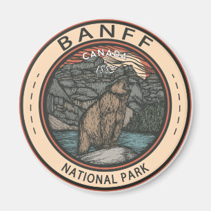 Banff National Park Canada Travel Emblem  Magneet