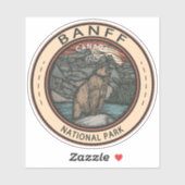 Banff National Park Canada Travel Emblem  Sticker (Vel)