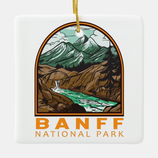 Banff National Park Canada Travel Keramisch Ornament (Voorkant)