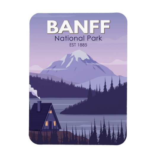 Banff National Park Canada Travel Magneet (Verticaal)