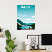 Banff National Park Canada Travel Poster (Thuiskantoor)