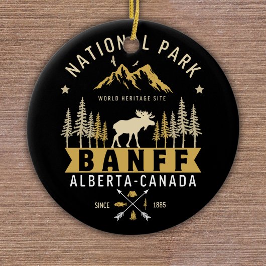 Banff National Park Cute Landscape Keramisch Ornament