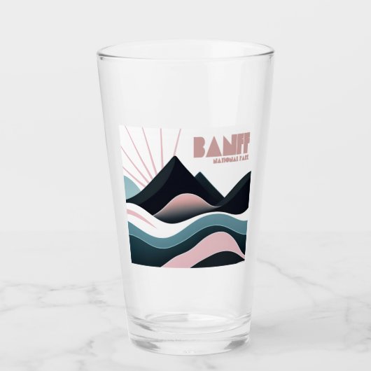 Banff National Park Gekleurde heuvels Glas (Voorkant)