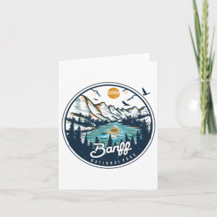 Banff National Park Hiking Souvenir Gift-able Kaart