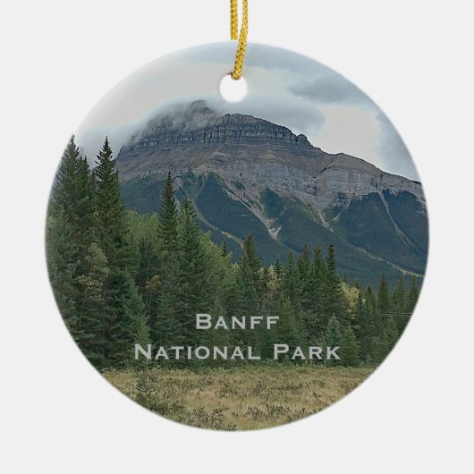 Banff National Park Mountain Travel Ornament (Voorkant)
