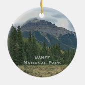 Banff National Park Mountain Travel Ornament (Achterkant)