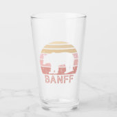 Banff National Park Retro Beer Glas (Voorkant)