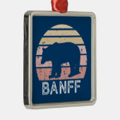 Banff National Park Retro Beer Metalen Ornament (Rechts)