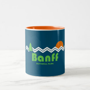 Banff National Park Retro Tweekleurige Koffiemok