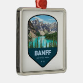 Banff National Park Shield Metalen Ornament (Rechts)