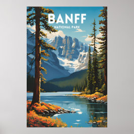 Banff National Park Traditionele Reizen Poster