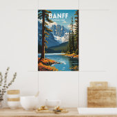 Banff National Park Traditionele Reizen Poster (Keuken)
