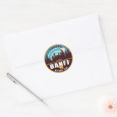Banff NP Canada Rocky Mountains Souvenirs Ronde Sticker (Envelop)