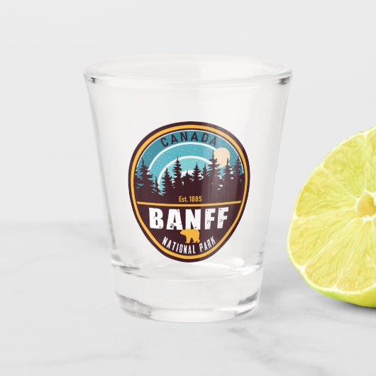 Banff NP Canada Rocky Mountains  Souvenirs Shot Glas (Voorkant)