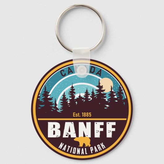 Banff NP Canada Rocky Mountains  Souvenirs Sleutelhanger (Voorkant)