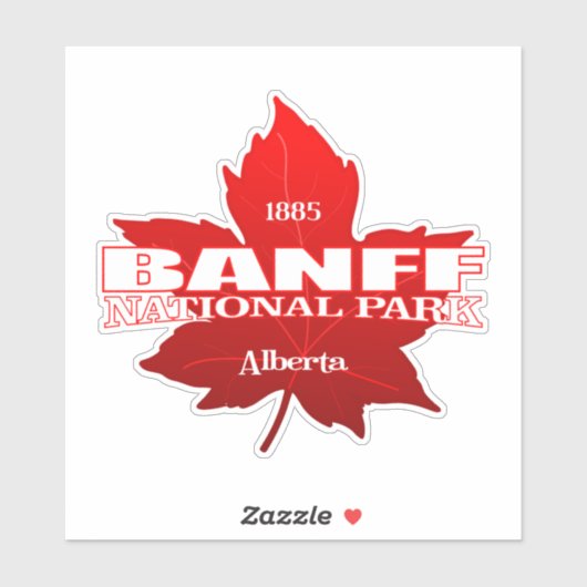 Banff NP (esdoorblad) Sticker (Vel)