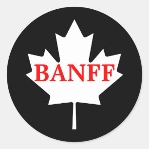 Banff Ronde Sticker