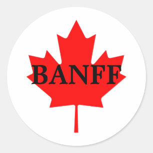Banff Ronde Sticker