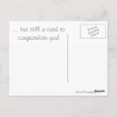 Bang aap met grote ogen tekstkaart briefkaart (Achterkant)