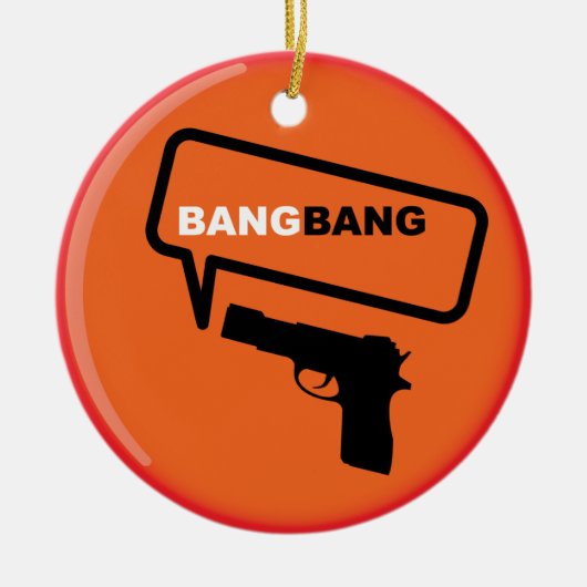 Bang Bang Keramisch Ornament (Voorkant)