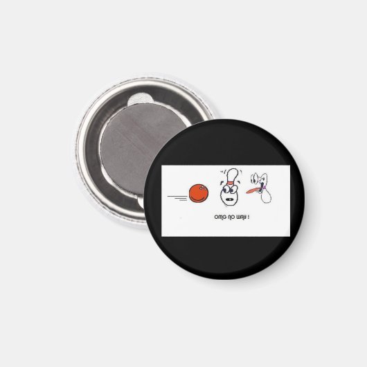 Bang Bowling Pin Magnet Magneet (Voorkant / Achterkant)