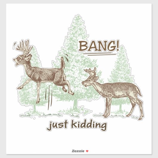 Bang die alleen maar jachtauto's doodt sticker (Vel)