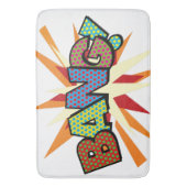 BANG Fun Retro Comic Book Pop Art Badmat (Voorkant Verticaal)