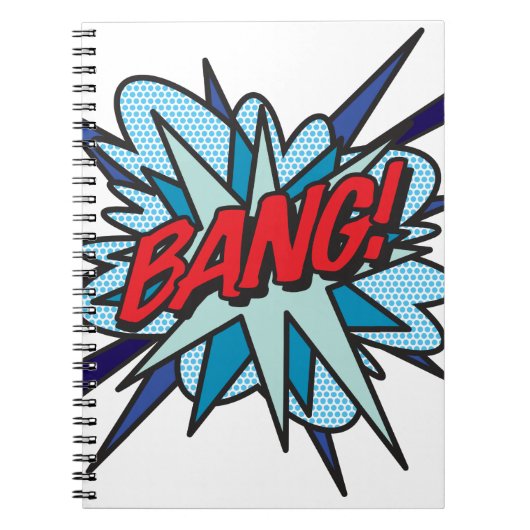BANG Fun Retro Comic Book Pop Art Notitieboek (Voorkant)