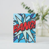BANG Fun Retro Stripboek Pop Art Briefkaart (Staand voorkant)
