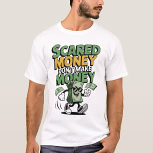 Bang geld verdient geen geld t-shirt