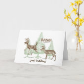 Bang! Gewoon Kidding. Humor Kaart (Gele Bloem)