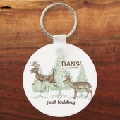 Bang! Gewoon Kidding. Humor Sleutelhanger (Achterkant)