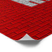 Bang Head Here Bureau Humour petit poster (Coin)