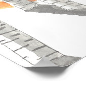 Bang in de sneeuw poster (Hoek)