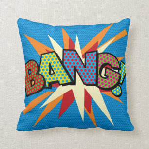 BANG KA-POW Funny Cool Modern Comic Book Pop Art Kussen