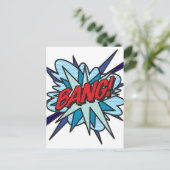 BANG Leuk Retro Stripboek Pop Art Briefkaart (Staand voorkant)