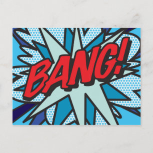 BANG Leuke Retro Strip Pop Art Briefkaart