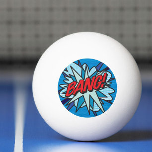 BANG Leuke Retro Stripboek Pop Art Pingpongballen