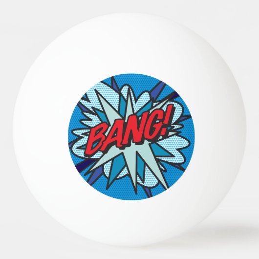 BANG Leuke Retro Stripboek Pop Art Pingpongballen (Achterkant)