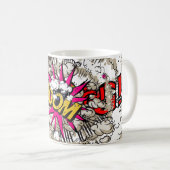 Bang, pop, BOOM. Koffiemok (Voorkant rechts)