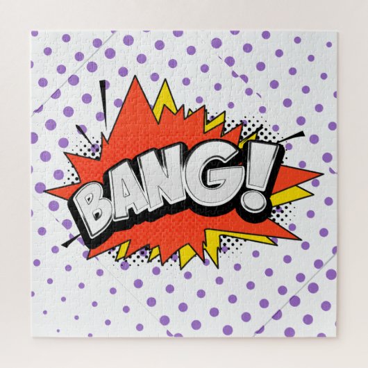 Bang Retro Action Comic Book Bubble Legpuzzel (Verticaal)