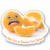 Bang Sinaasappel Sticker (Voorkant)