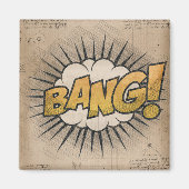 BANG!  stripboek Steampunk Pop Magneet (Voorkant)