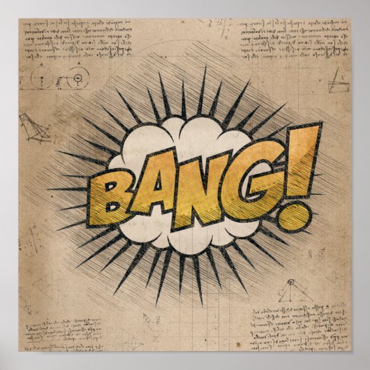 BANG! stripboek Steampunk Pop Poster (Voorkant)